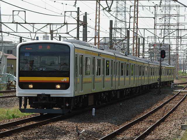 09.5.14 / 209-2201編成（→ナハ52編成）が東京総合車両センターを出場